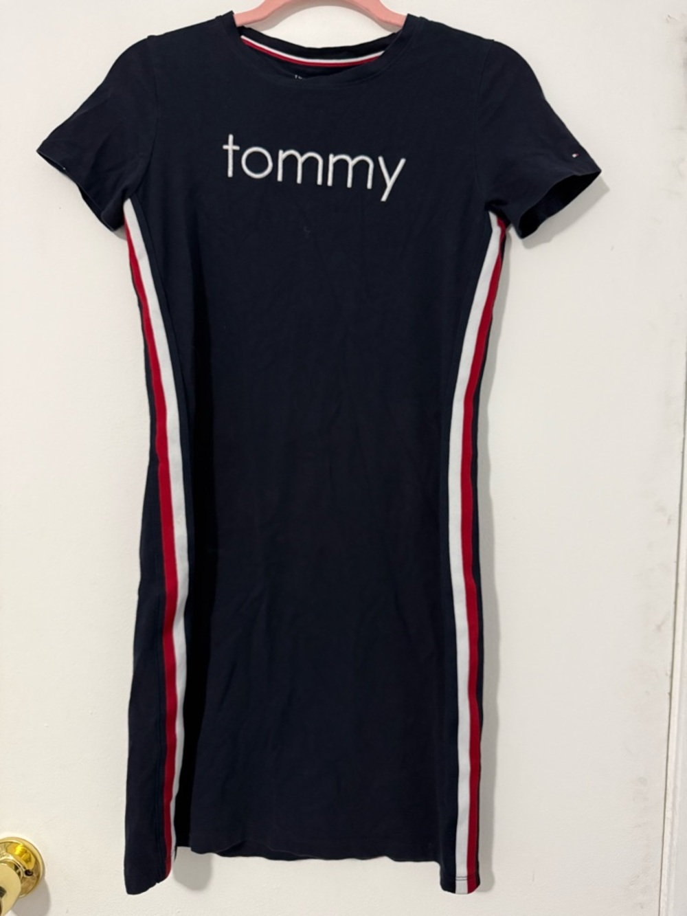 Tommy Hilfiger Navy Dress with Red & White Stripes